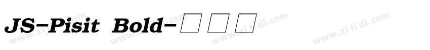 JS-Pisit Bold字体转换